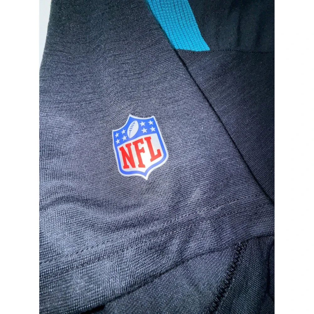 Nike NFL Jacksonville Jaguars Dri-FIT Black Teal V-Neck T-Shirt Mens XXL